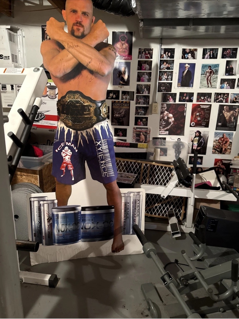 Standing MMA Fighter Chick Liddell Cardboard Cutout